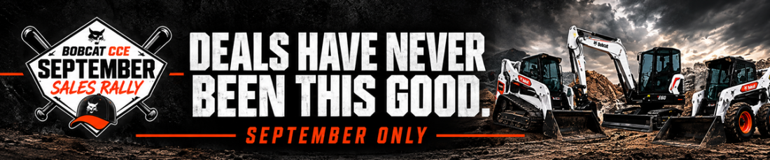 BobcatCCE September Sales Rally – Deals Have Never Been This Good