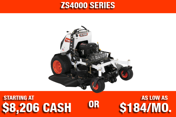 2026 Bobcat ZS4000 stand on mower