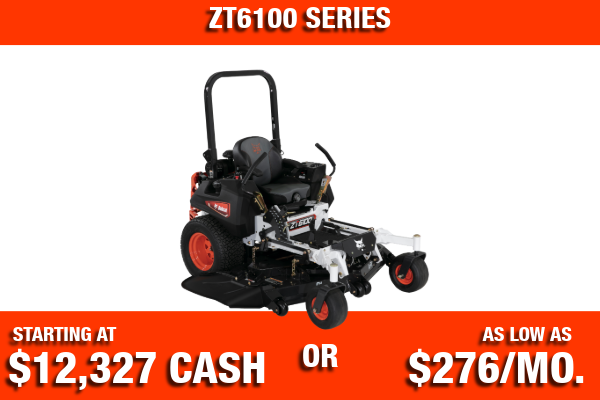2026 Bobcat ZT6100 zero turn mower